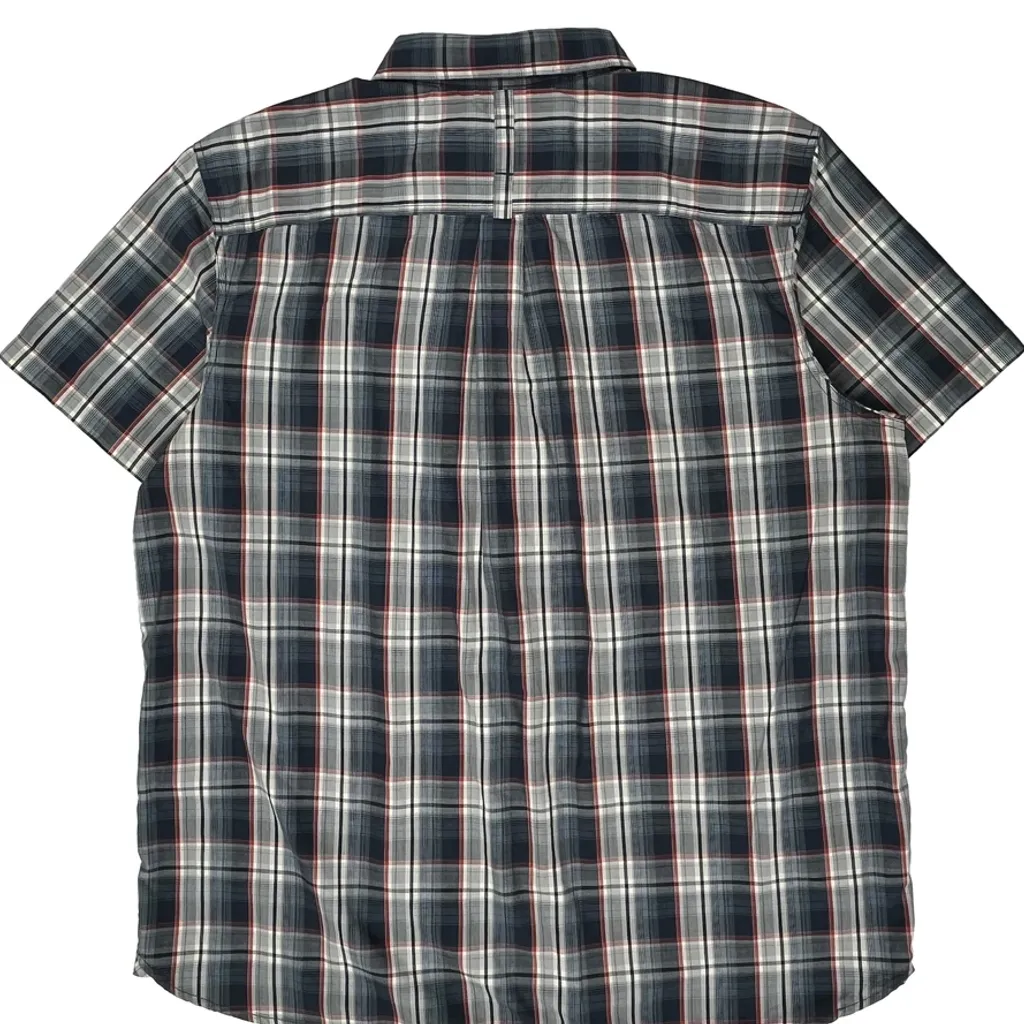 The North Face Checked Short Sleeve Shirt - 2XL Blue Cotton - Image 6