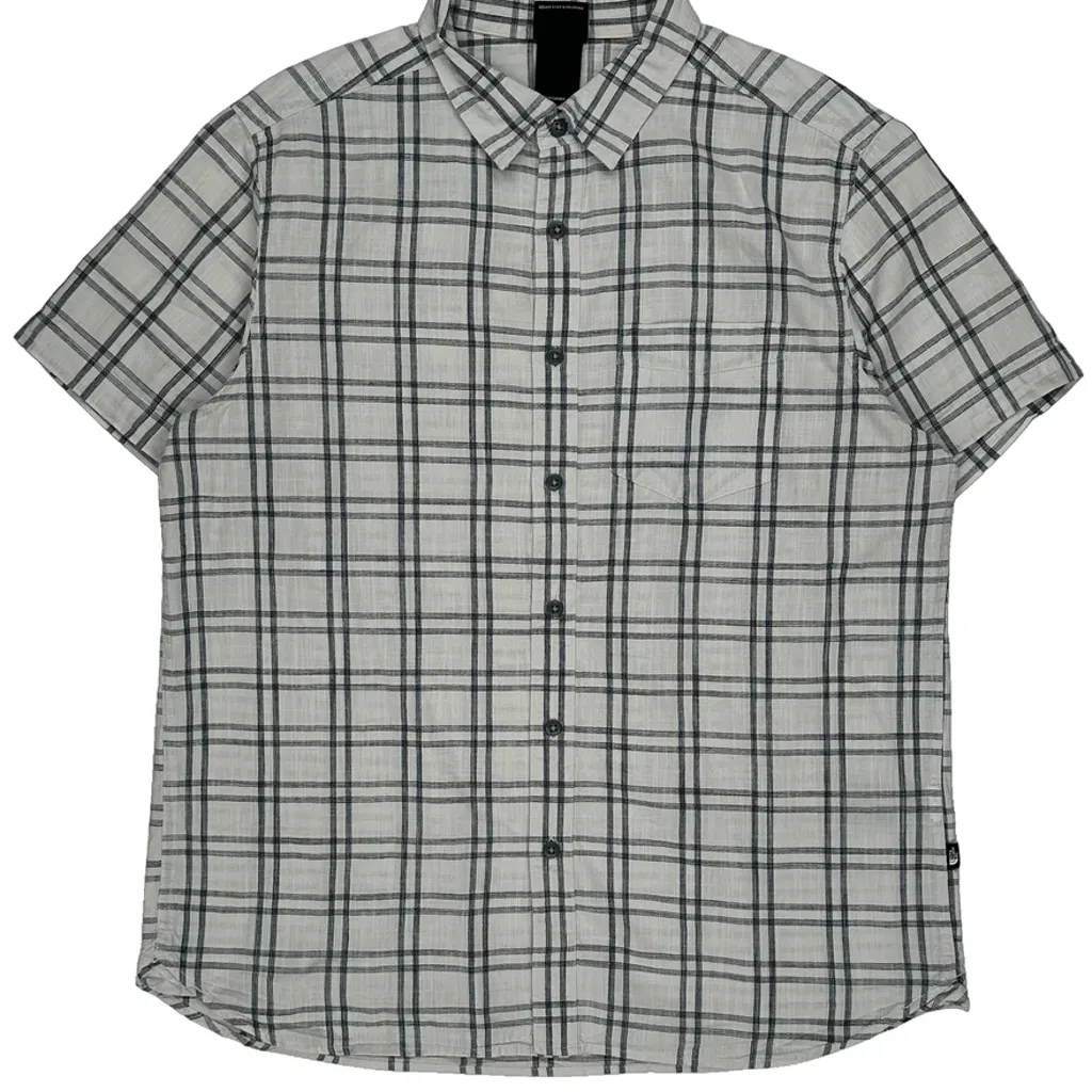 The North Face Checked Short Sleeve Shirt - Large White Cotton - Image 4