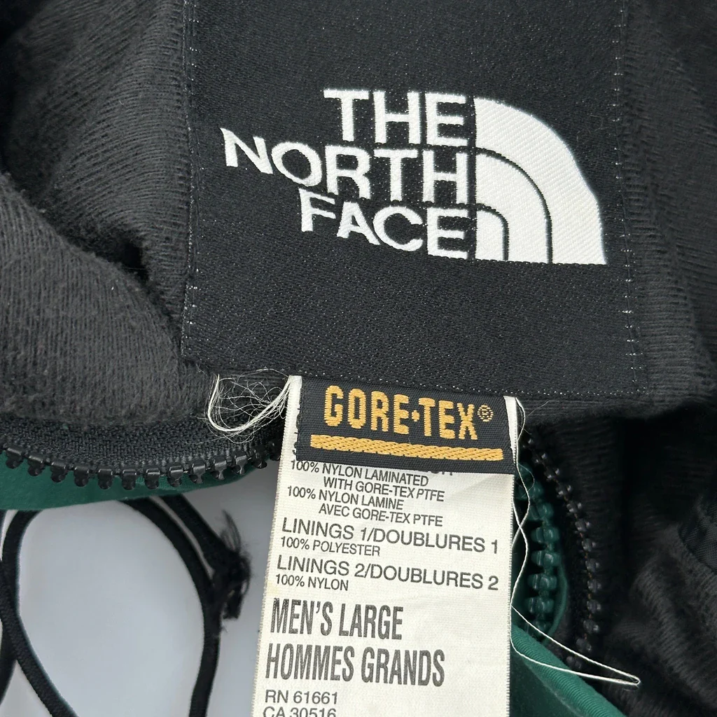 The North Face Ski Jacket - Large Green Nylon - Image 3