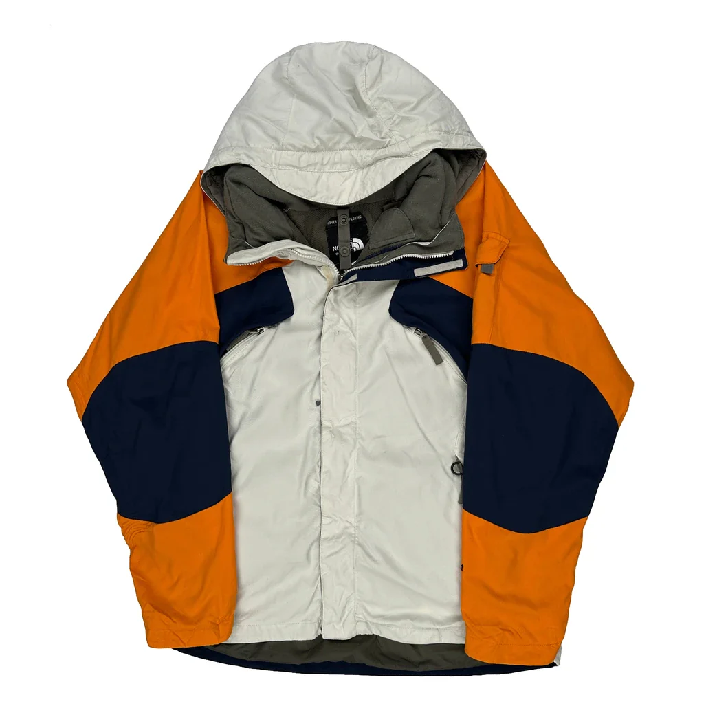 The North Face Ski Jacket - Medium Orange Polyester