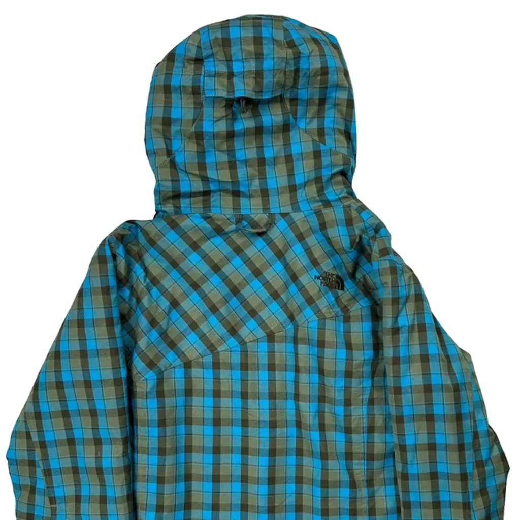 The North Face Checked Ski Jacket - Medium Blue Polyester - Image 6