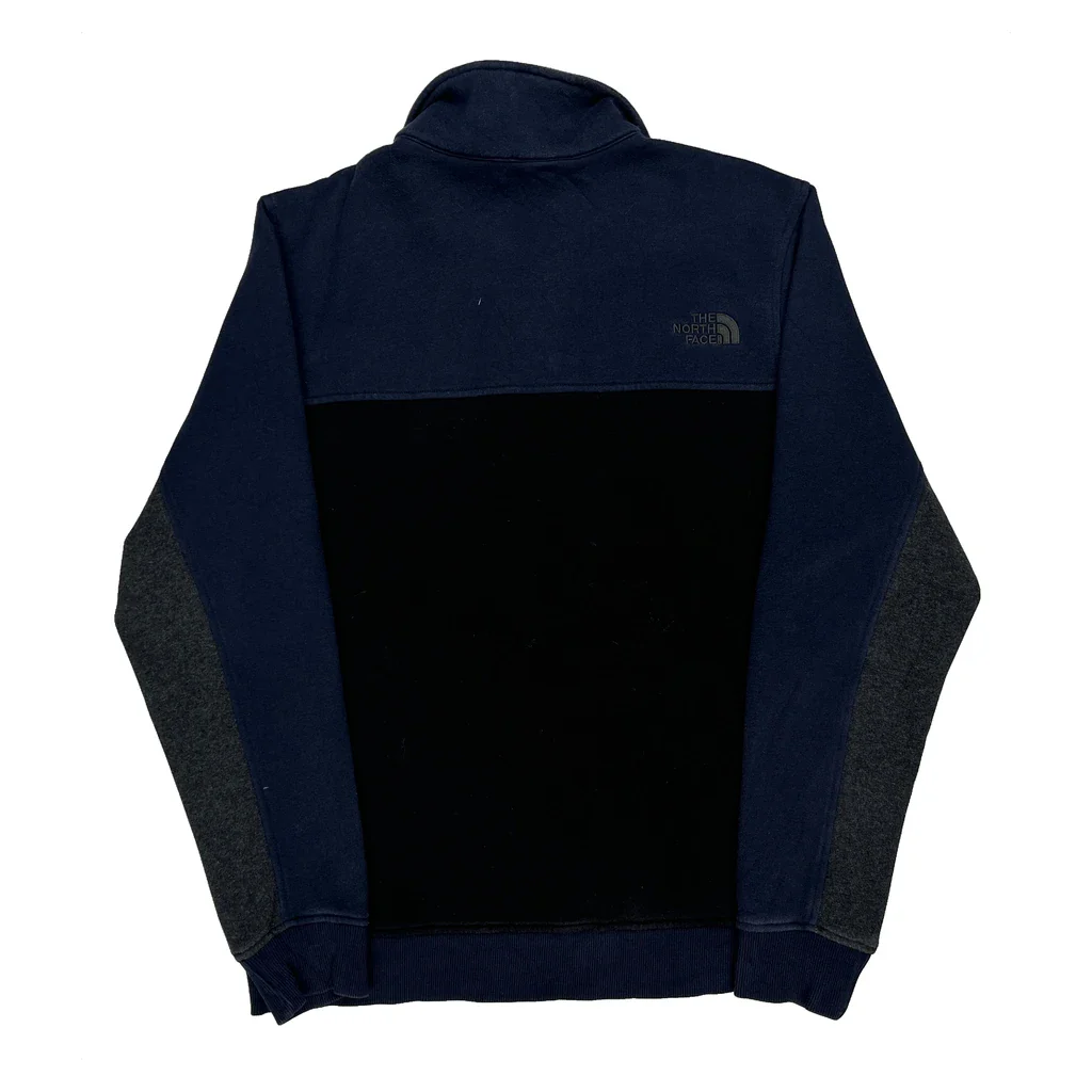 The North Face Collared Sweatshirt - Medium Blue Polyester - Image 2