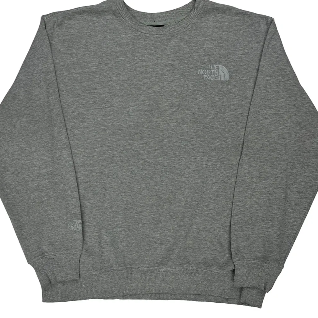 The North Face Sweatshirt - Large Grey Cotton - Image 4