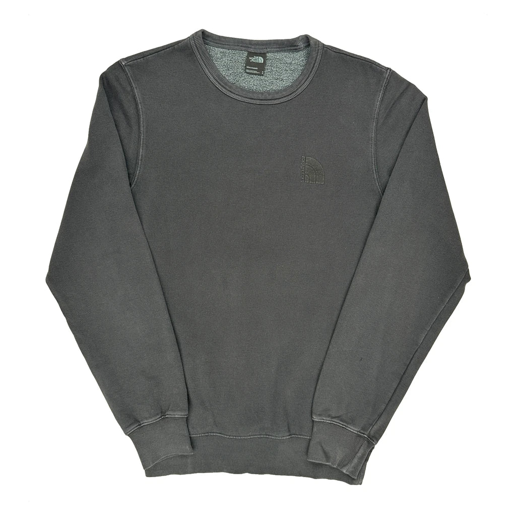 The North Face Sweatshirt - Small Grey Cotton Blend