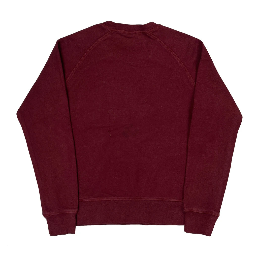 The North Face Sweatshirt - Medium Burgundy Cotton - Image 2