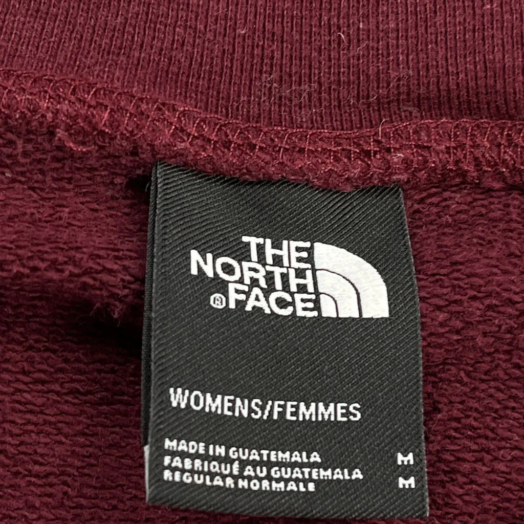 The North Face Sweatshirt - Medium Burgundy Cotton - Image 3
