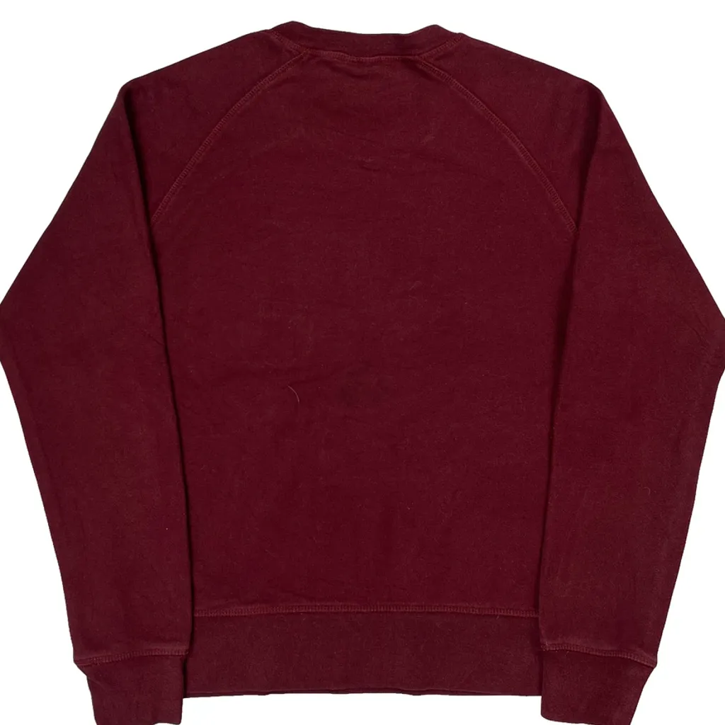 The North Face Sweatshirt - Medium Burgundy Cotton - Image 6