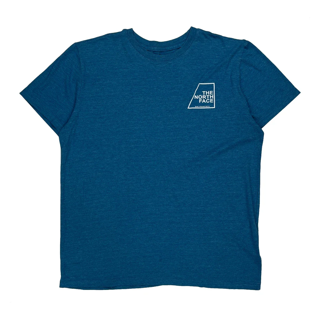 The North Face T-Shirt - XL Blue Cotton