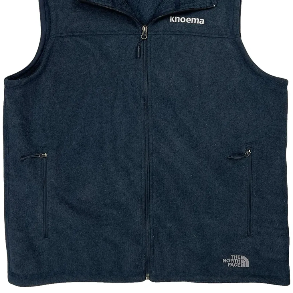 The North Face Fleece Vest - XL Blue Polyester - Image 4