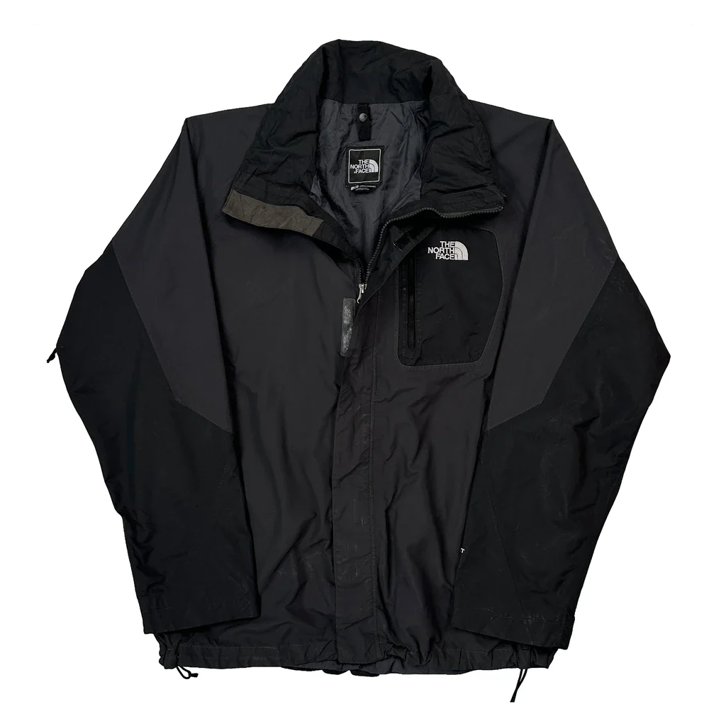 The North Face Waterproof Jacket - Large Black Nylon