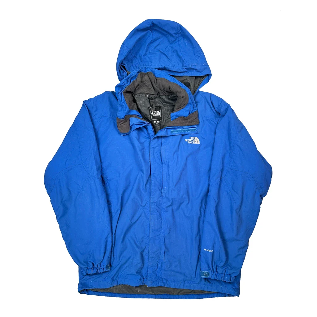 The North Face Waterproof Jacket - Large Blue Polyester