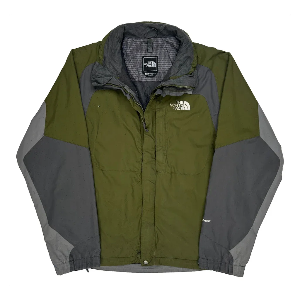 The North Face Waterproof Jacket - Medium Green Nylon