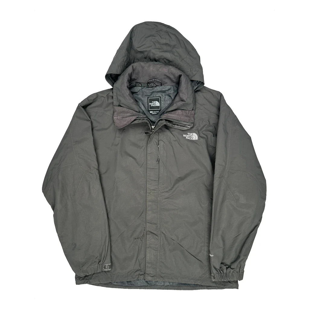 The North Face Waterproof Jacket - Large Grey Polyester