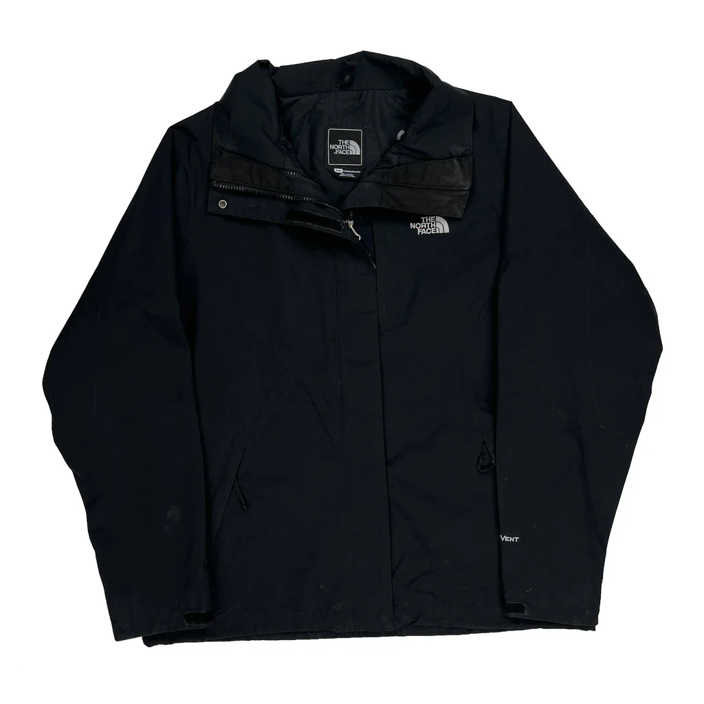 The North Face Waterproof Jacket - Medium Black Polyester