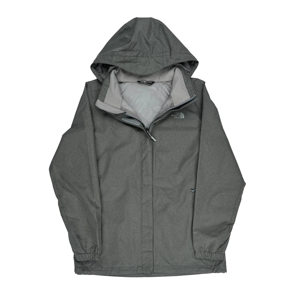 The North Face Waterproof Jacket - Large Grey Polyester