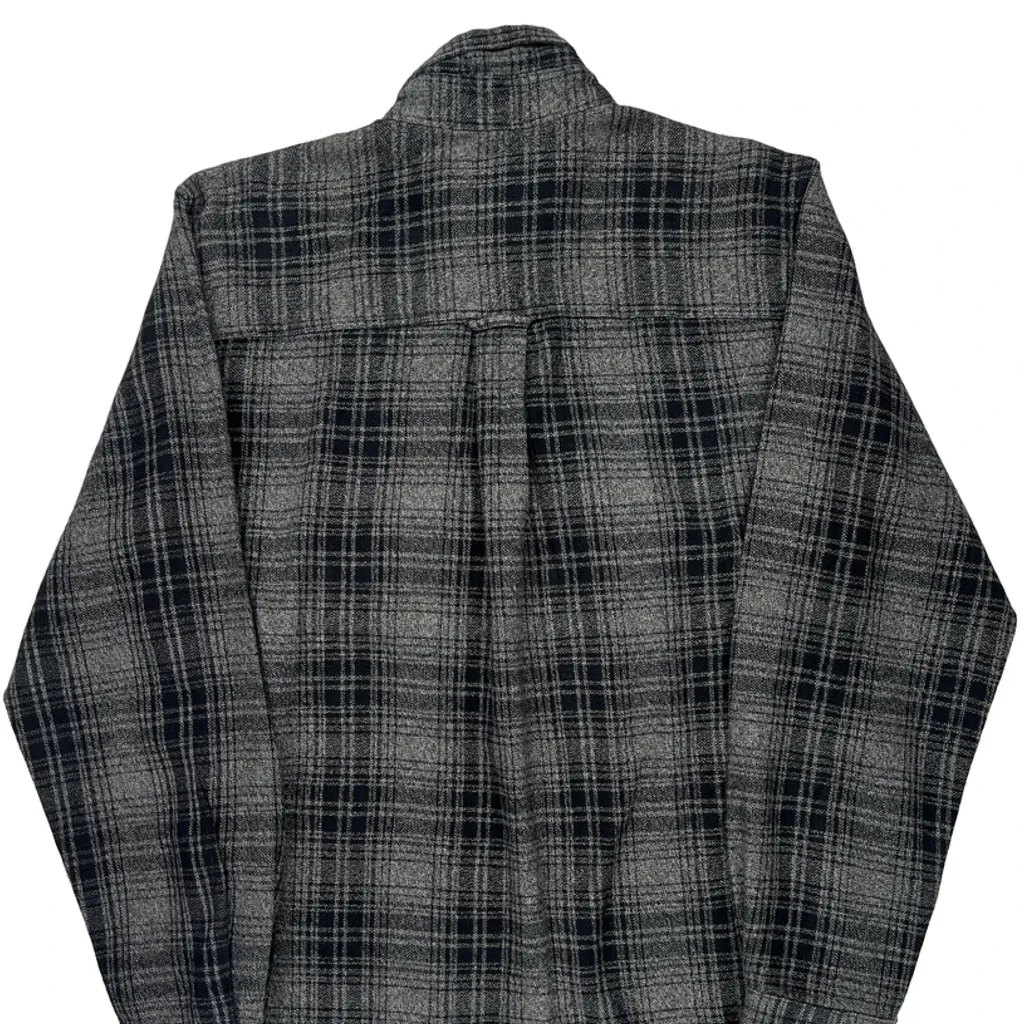 The Original Outdoor Clothing Company Woolrich Checked Flannel Shirt - Small Gray Wool - Image 6