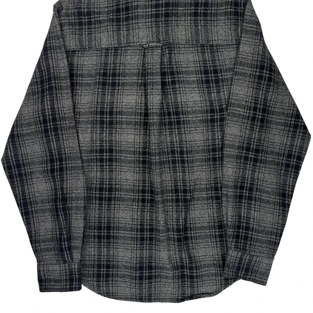 The Original Outdoor Clothing Company Woolrich Checked Flannel Shirt - Small Gray Wool - Image 7