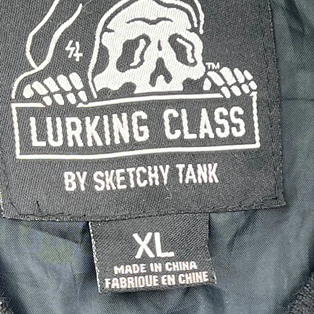 The Root Of All Evil Sketchy Tank Graphic Coach Bomber Jacket - XL Black Polyester - Image 3