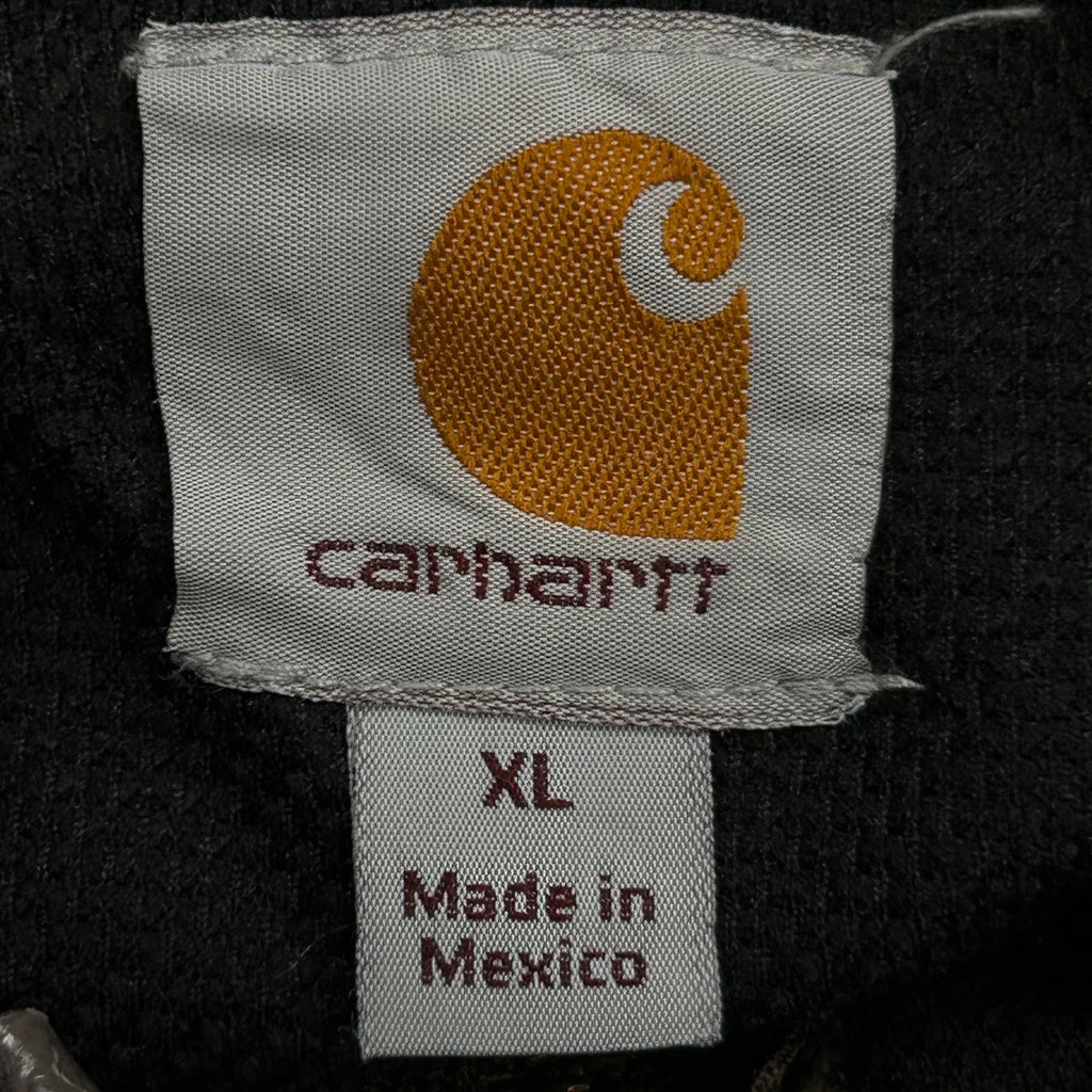 Thermal Lined Carhartt Hoodie - XL Brown Cotton - Image 3