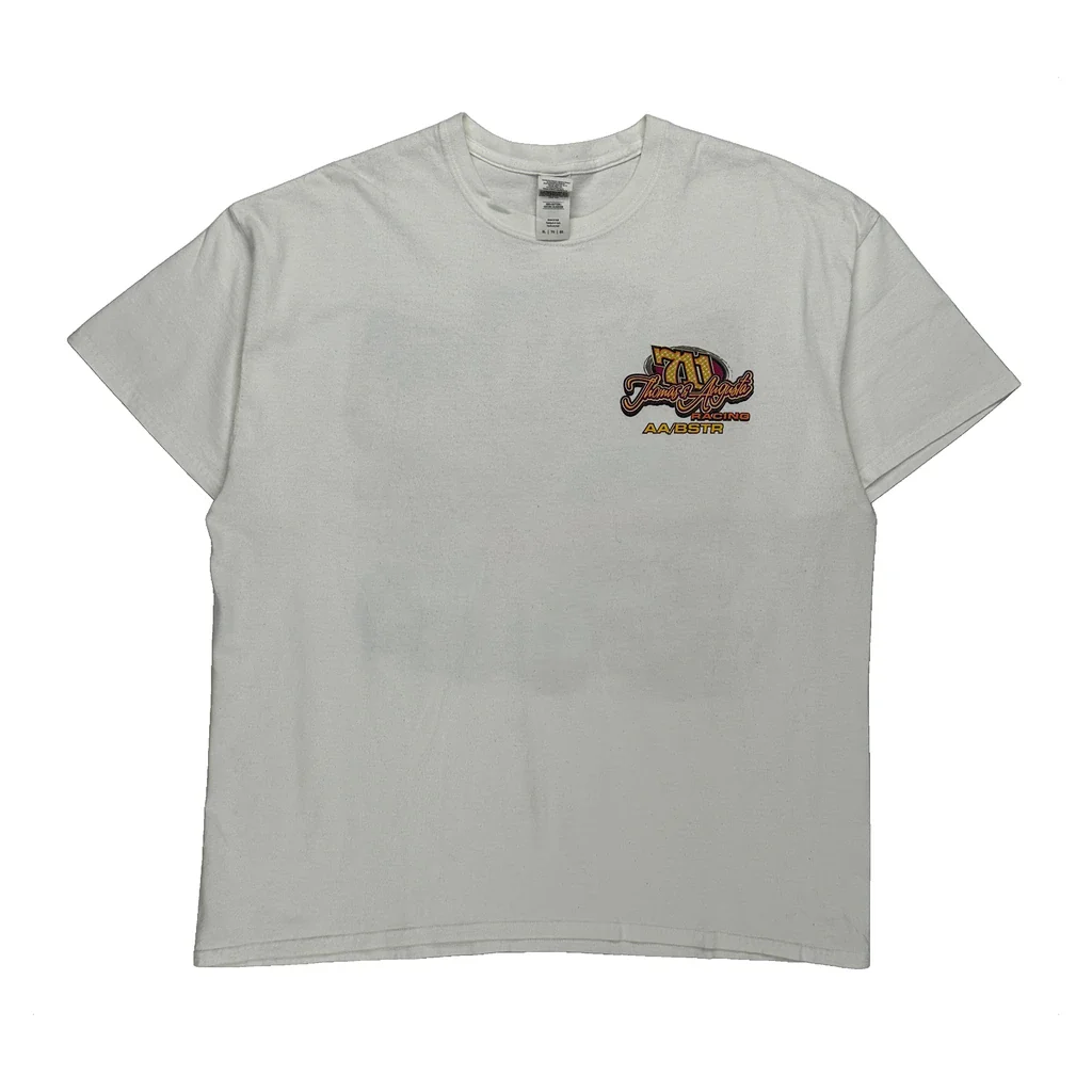 Thomas & Augusta Racing Gildan Graphic T-Shirt - XL White Cotton