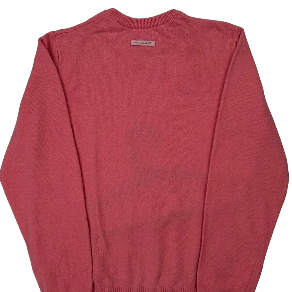 Thomas Burberry Jumper - Medium Pink Wool - Image 7