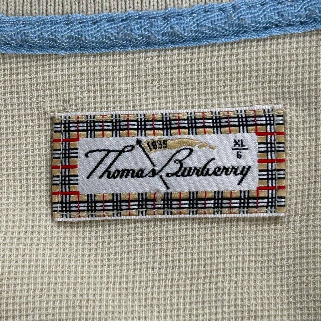 Thomas Burberry Polo Shirt - XL Beige Cotton - Image 3