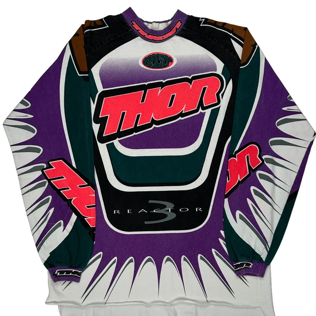 Thor Reactor 3 Motorcross Graphic Jersey - Large Multicoloured Polyester - Image 4