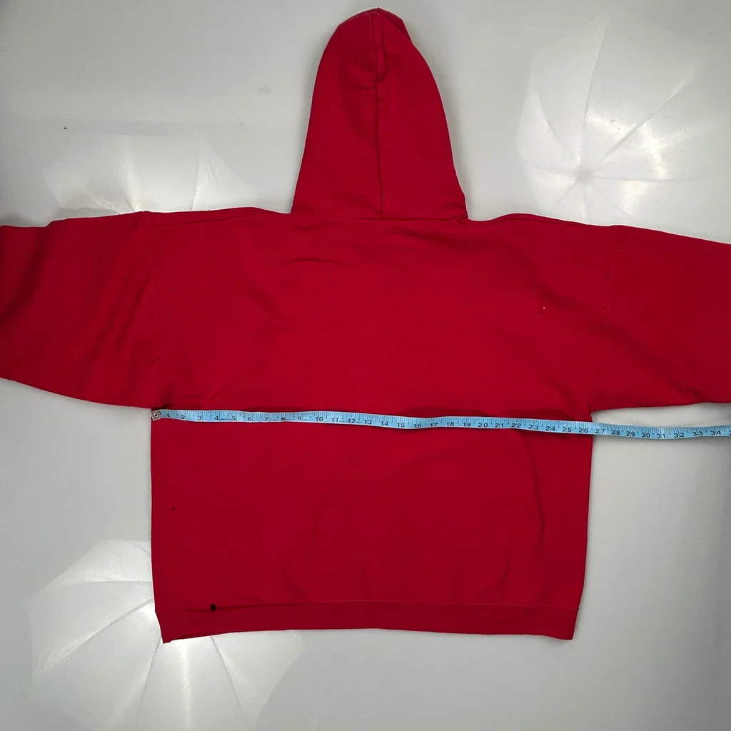 Thrasher Spellout Hoodie - XL Red Cotton - Image 3