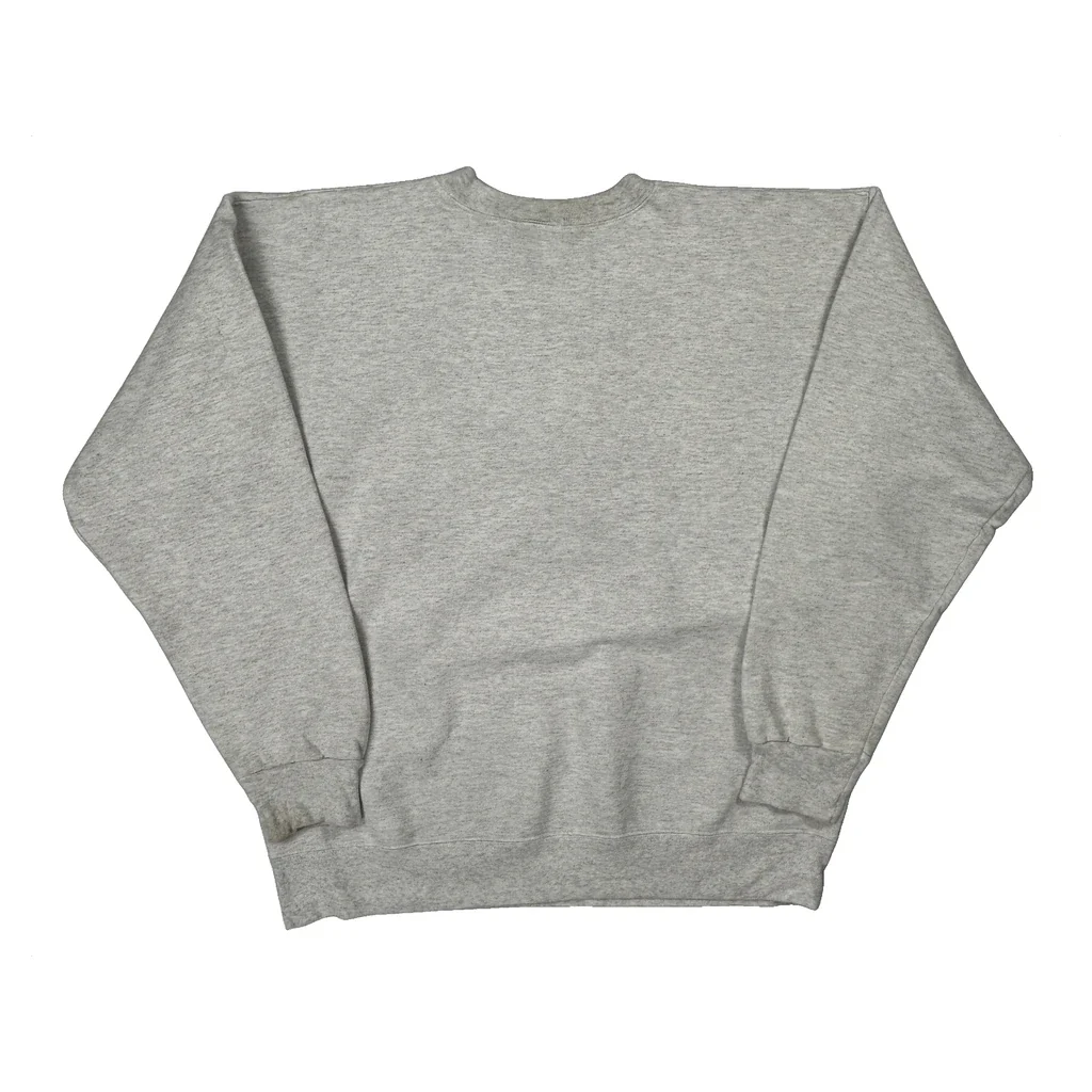 Thrasher Spellout Sweatshirt - Medium Gray Cotton - Image 2