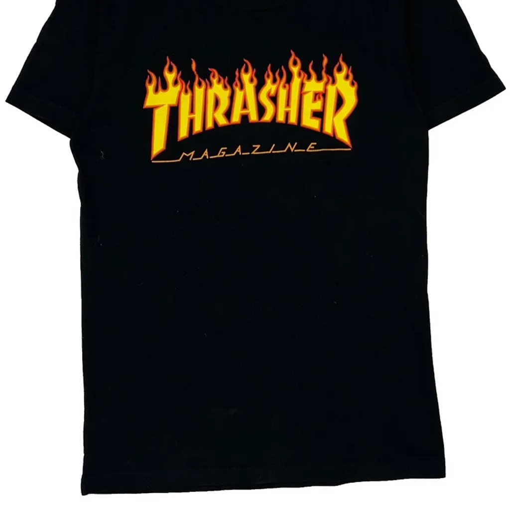 Thrasher Graphic T-Shirt - XS Black Cotton - Image 6