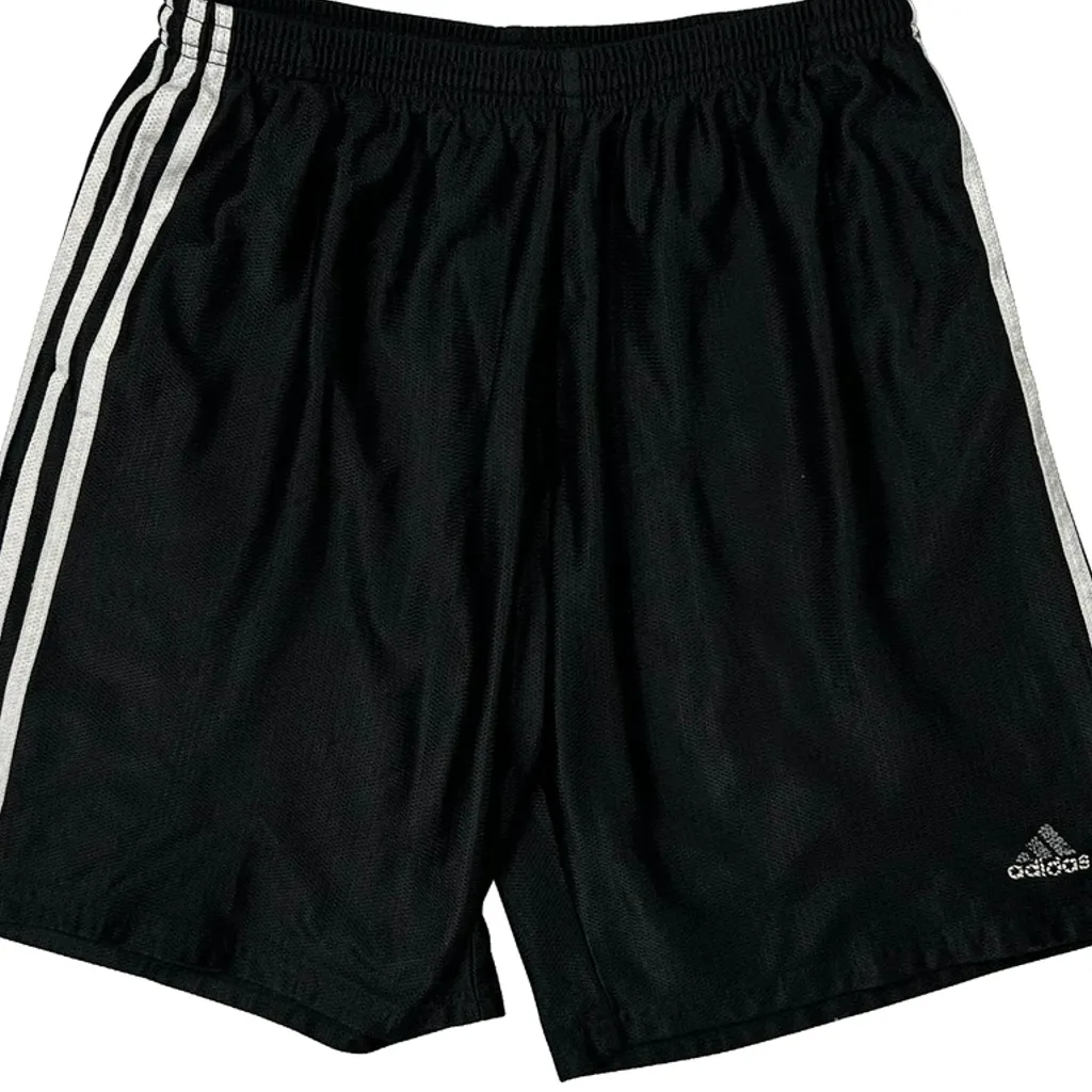 Three Stripes Adidas Sport Shorts - XL Black Polyester - Image 4
