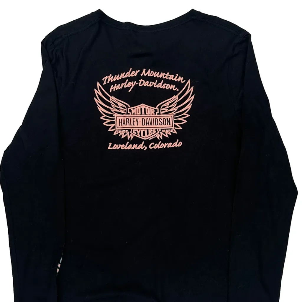 Thunder Mountain Harley-Davidson Harley Davidson Graphic Long Sleeve T-Shirt - XL Black Cotton - Image 6