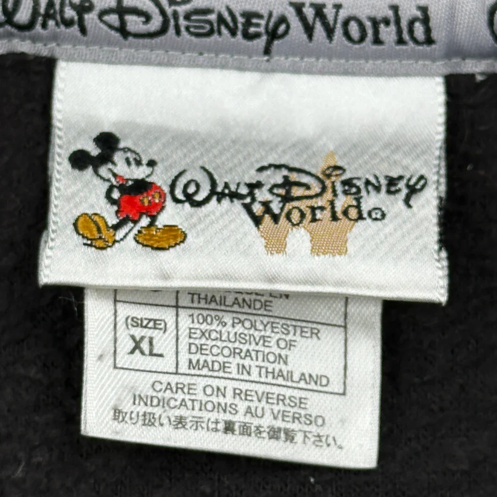 Tigger Disney Cartoon 1/4 Zip - XL Black Polyester - Image 3