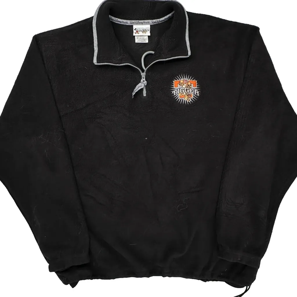Tigger Disney Cartoon 1/4 Zip - XL Black Polyester - Image 5