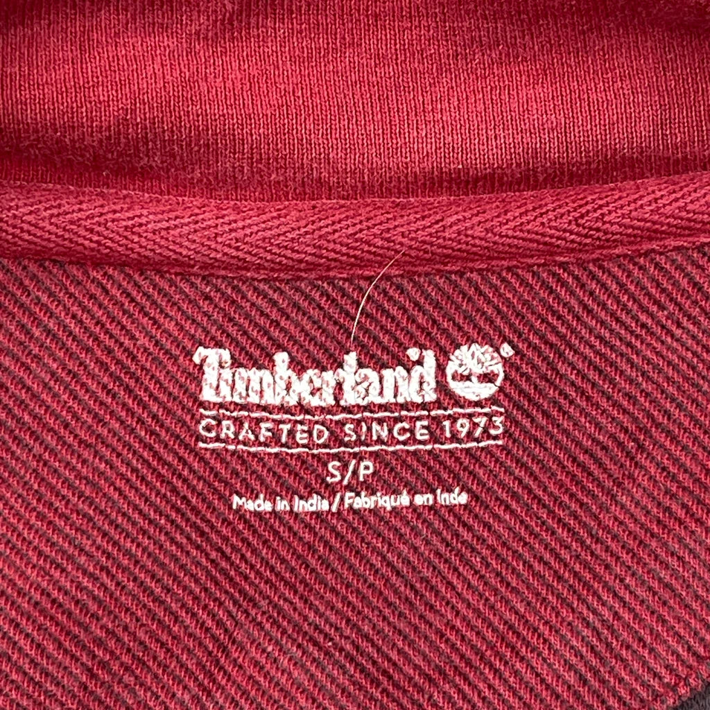 Timberland 1/4 Zip - Small Red Cotton - Image 3