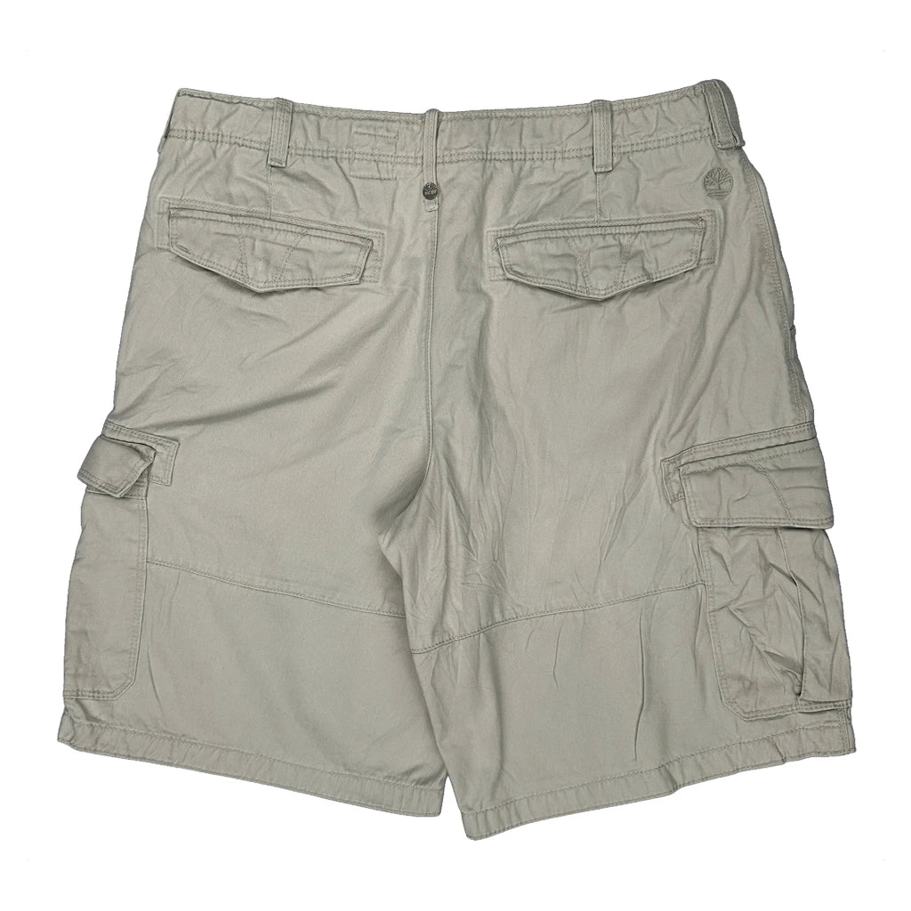 Timberland Cargo Shorts - 36W 10L Beige Cotton