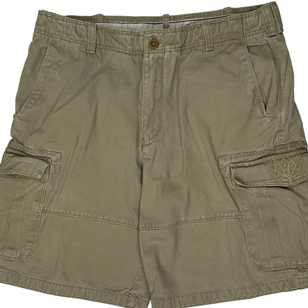 Timberland Cargo Shorts - 36W 10L Khaki Cotton - Image 10