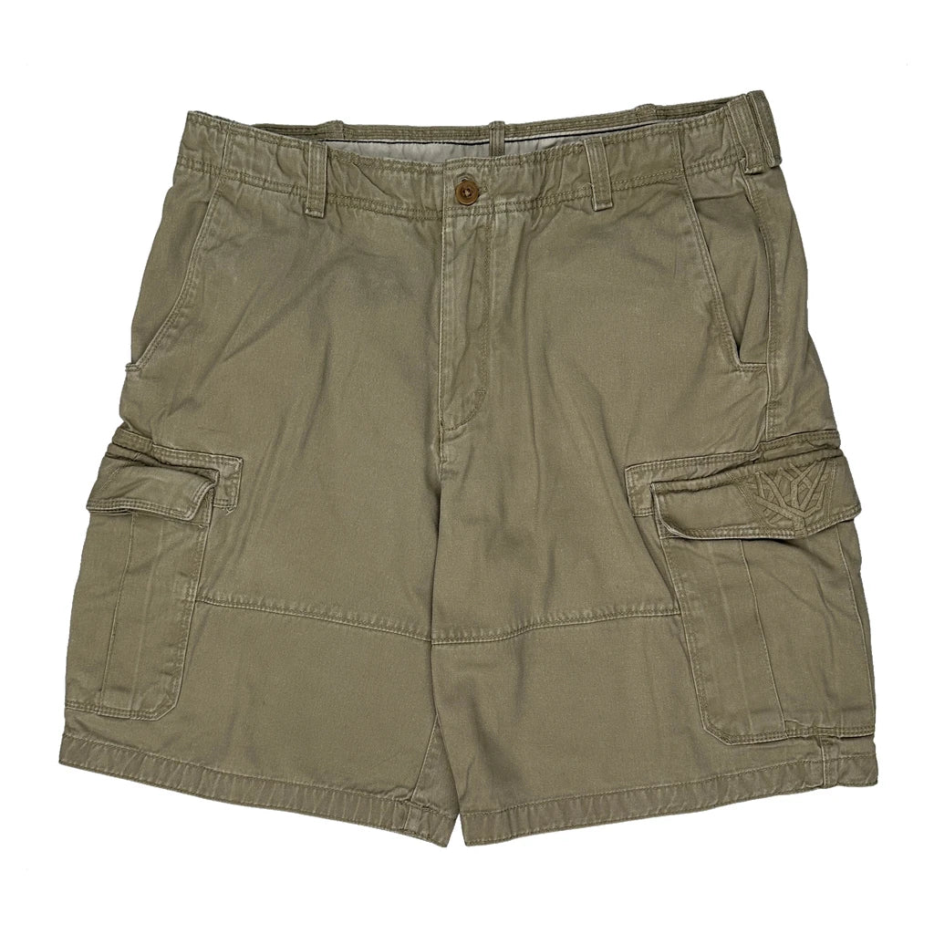 Timberland Cargo Shorts - 36W 10L Khaki Cotton - Image 2