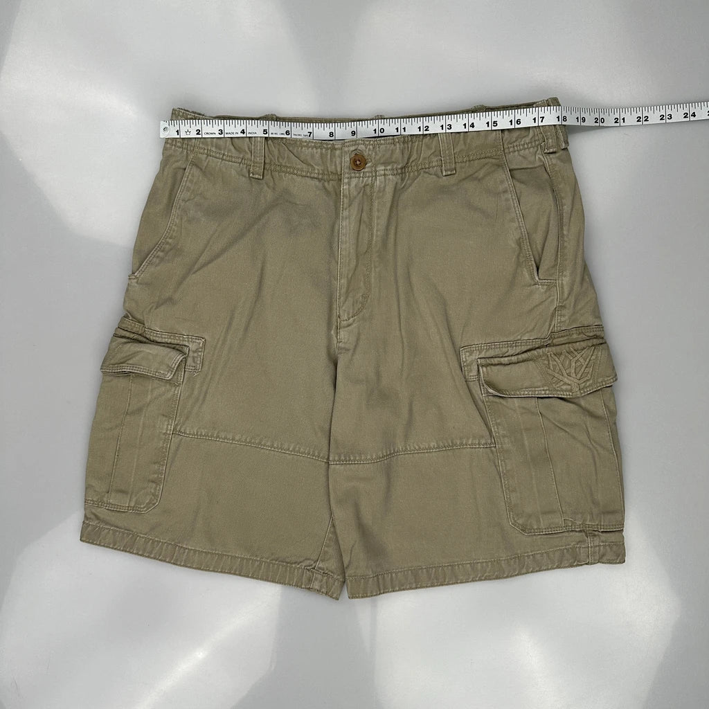 Timberland Cargo Shorts - 36W 10L Khaki Cotton - Image 3