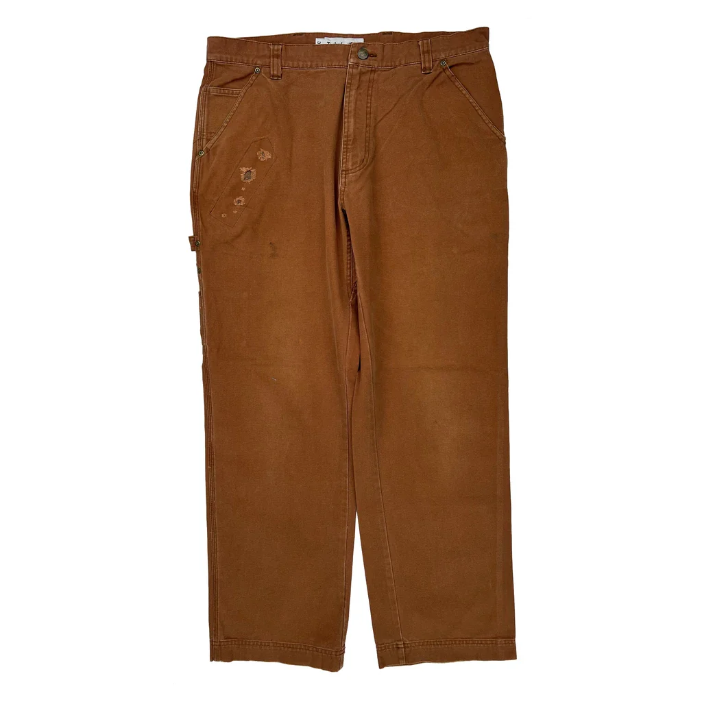 Timberland Carpenter Pants - 35W 31L Brown Cotton - Image 2
