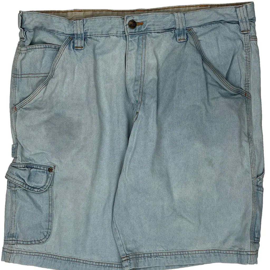 Timberland Carpenter Shorts - 36W 9L Light Wash Cotton - Image 9