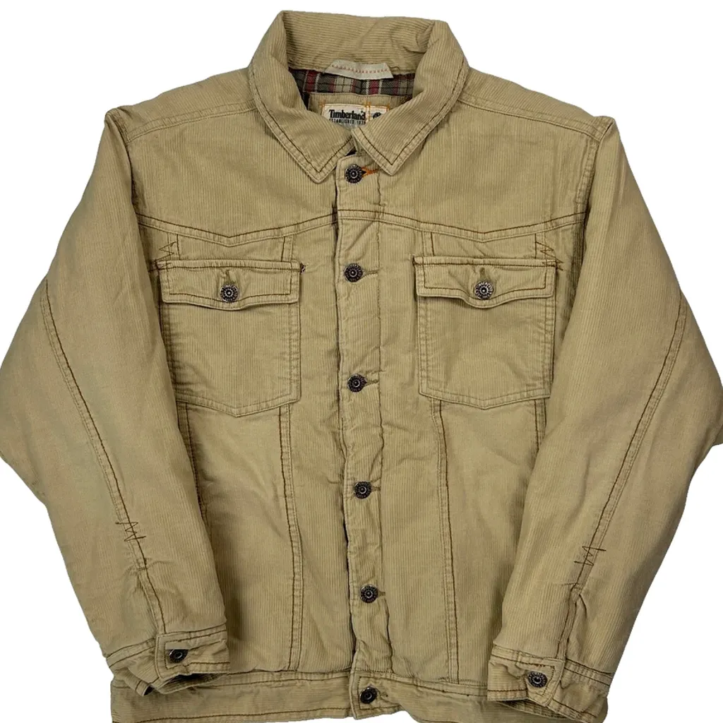 Timberland Cord Jacket - Large Beige Corduroy - Image 4