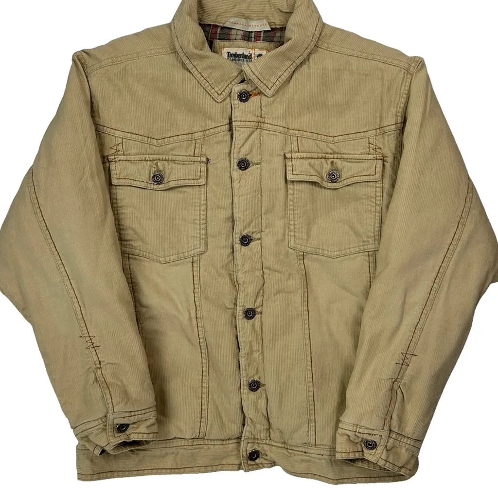 Timberland Cord Jacket - Large Beige Corduroy - Image 5