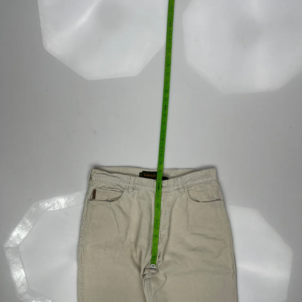 Timberland Cord Trousers - 31″ Waist Beige Cotton - Image 4