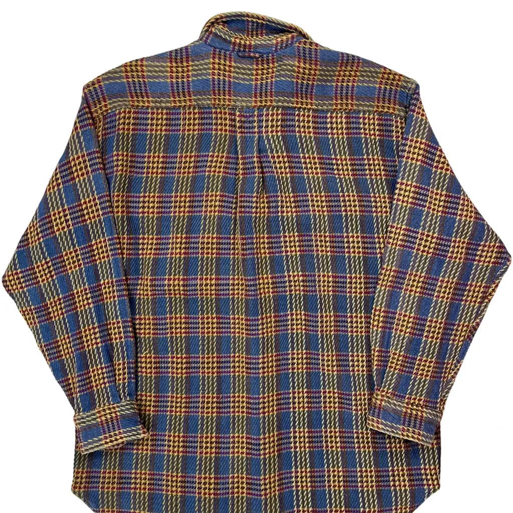 Timberland Checked Flannel Shirt - Medium Blue Cotton - Image 6
