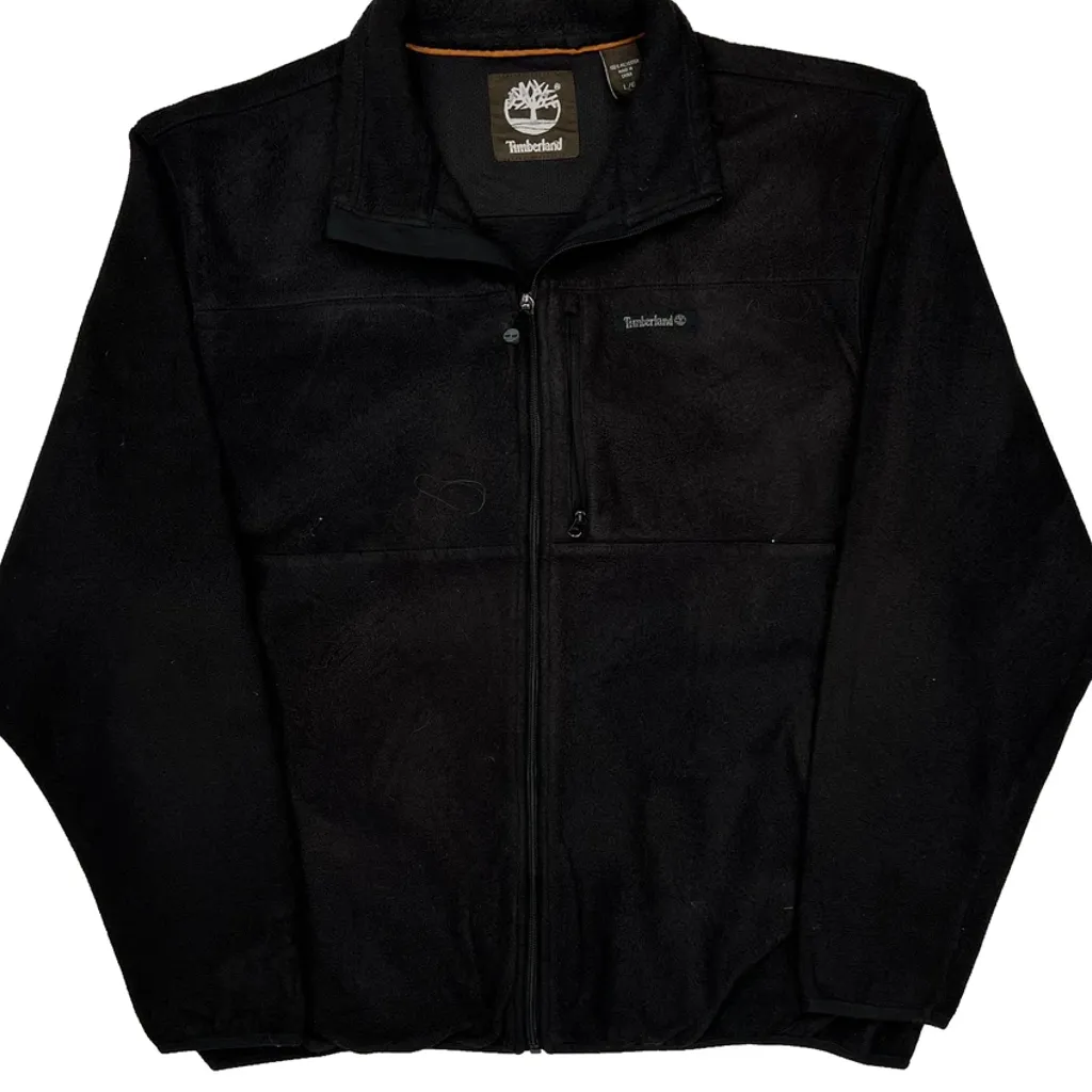 Timberland Fleece Jacket - Large Black Polyester - Image 4
