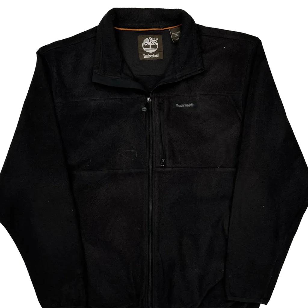 Timberland Fleece Jacket - Large Black Polyester - Image 5