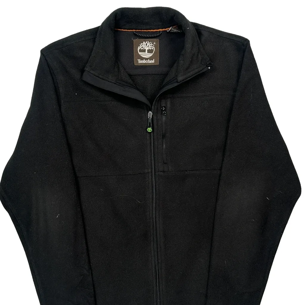 Timberland Fleece Jacket - Medium Black Polyester - Image 5