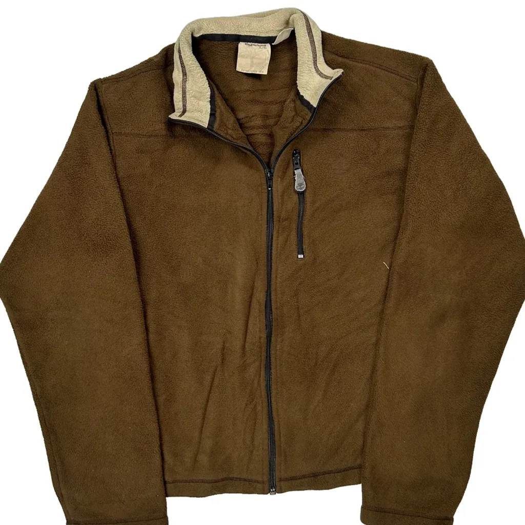 Timberland Fleece Jacket - Large Brown Polyester - Image 4