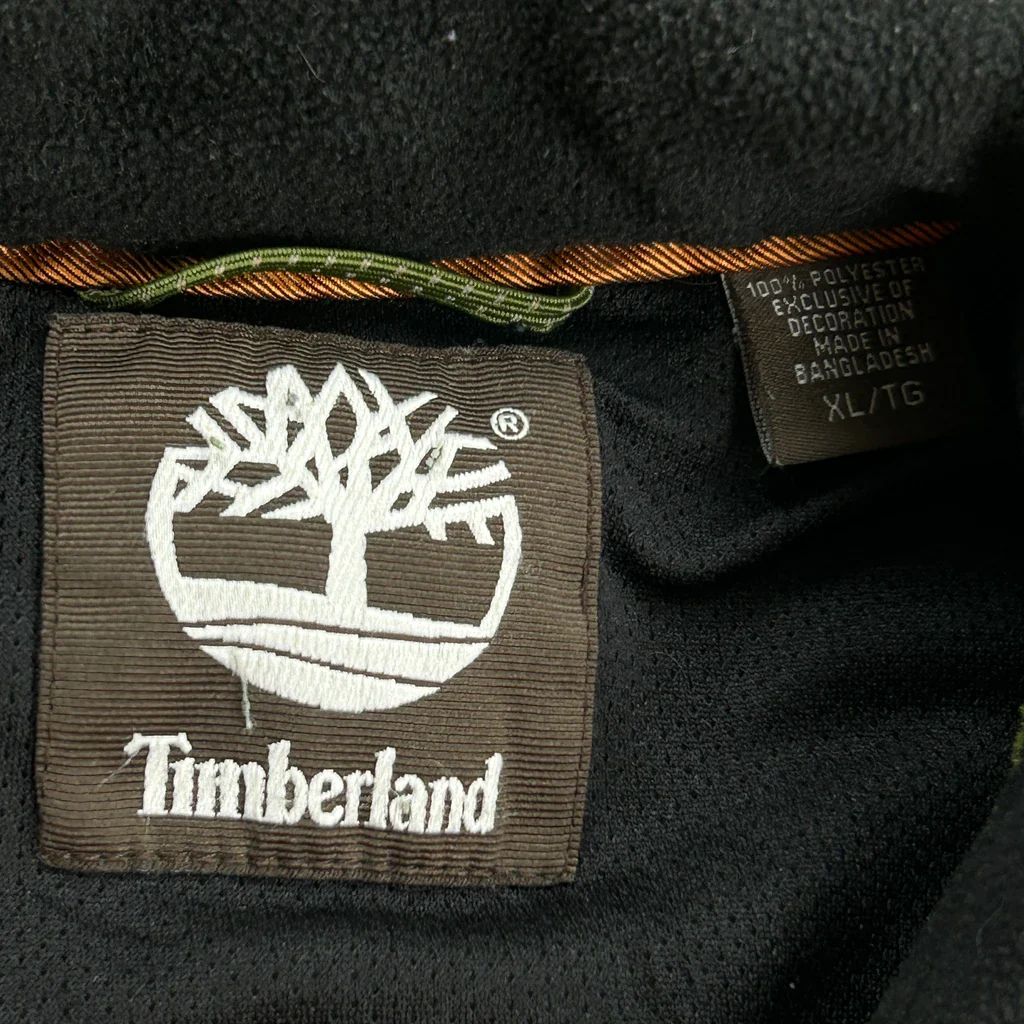Timberland Fleece Jacket - XL Green Polyester - Image 3